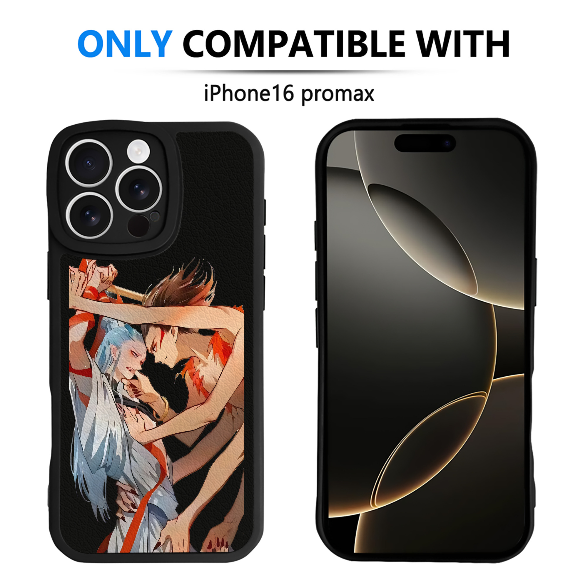 （画像用） Ne Zha 2 ナタ 魔童の大暴れ 【iPhone 16シリーズ対応】シリコンスマホケース（レザー調） 材質：シリコン